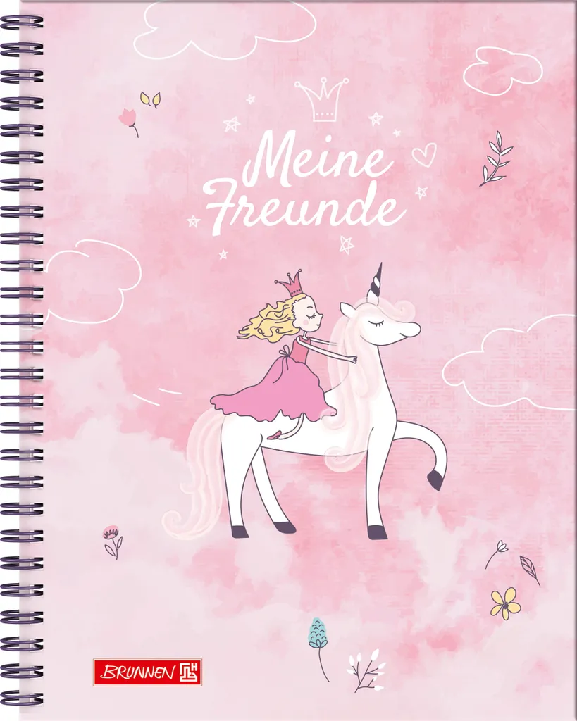 Livre d'amis Princesse Brunnen 1062091842 Couverture ouatée rose A5