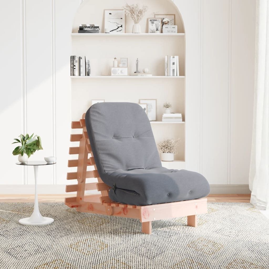 "2026 Promotion" Futon Schlafsofa mit Matratze 60x206x11 cm Massivholz Douglasie - Schlafsofas CC30406