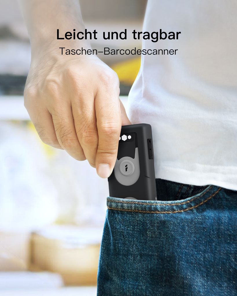 Inateck 1D CCD Bluetooth Scanner mit 2.4Ghz USB Adapter, Produktbild 6