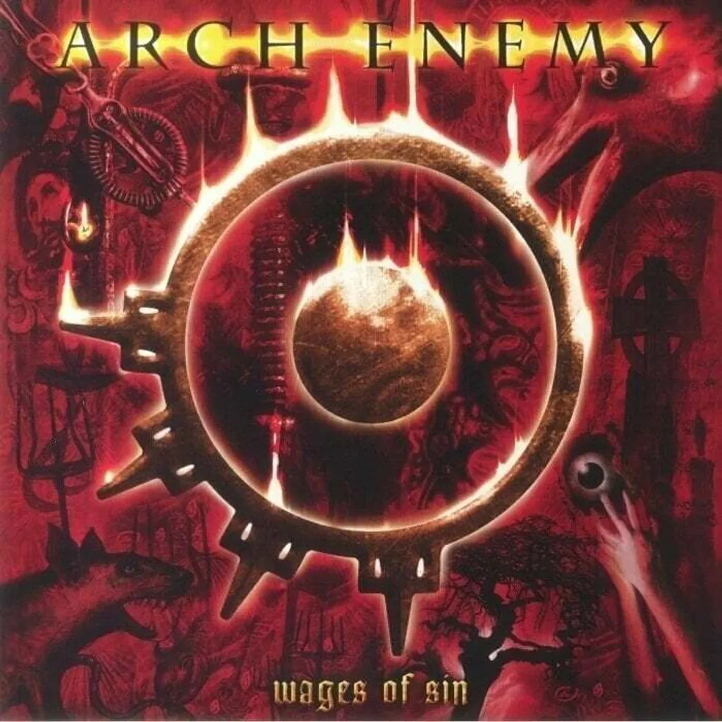 Arch Enemy Wages Of Sin Vinyle Rouge Transparent LP Reissue Edition