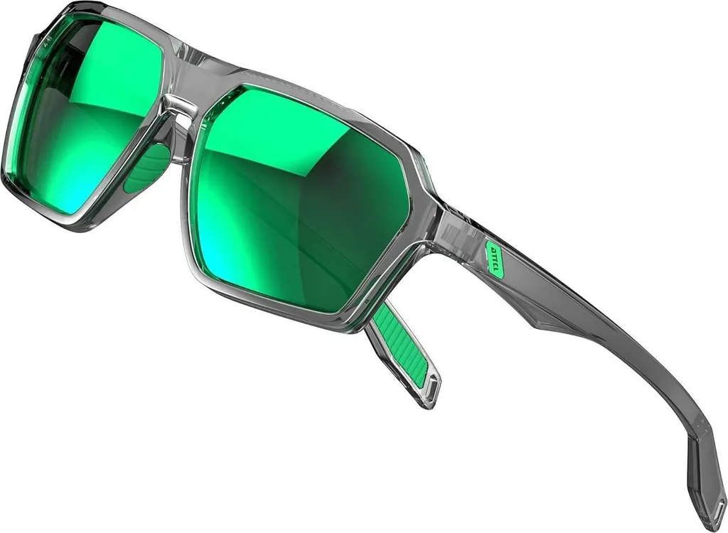 ATTCL Occhiali sportivi da uomo polarizzati con protezione UV e montatura TR90