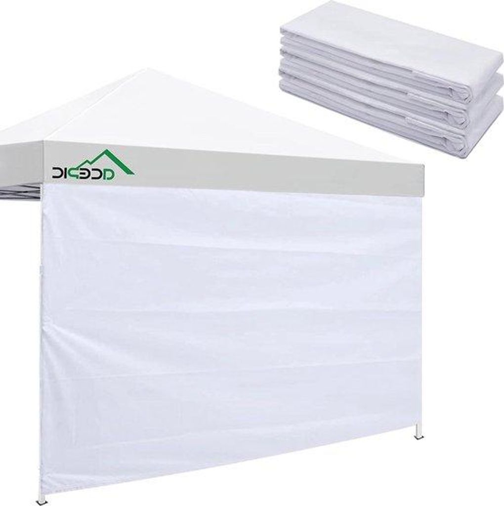 Luifelzubehör für 3x3 210D Zeltabdeckung - wasserdicht - 3 Teile weiß