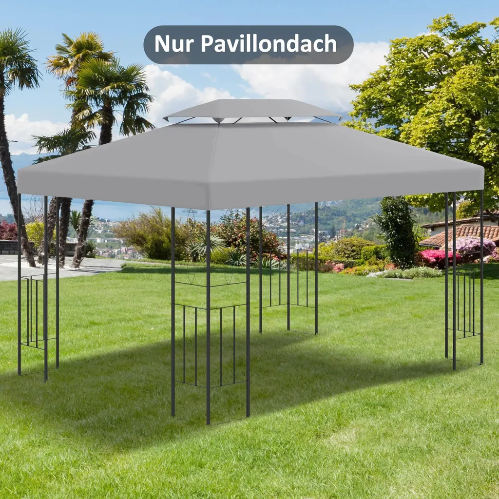 Toit de rechange pour tente de jardin 3x4m idéale pour vos réceptions