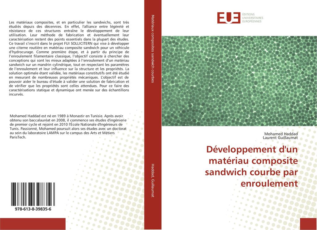 Développement d'un matériau composite sandwich courbe par enroulement