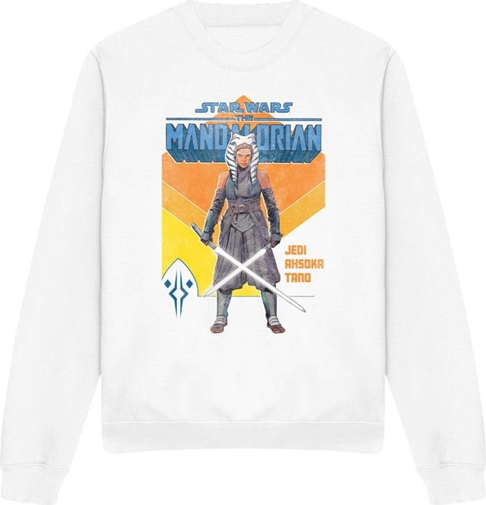 Star Wars - "Jedi" Sweatshirt für Herren/Damen Uni TV4310 (XXL) (Weiß)