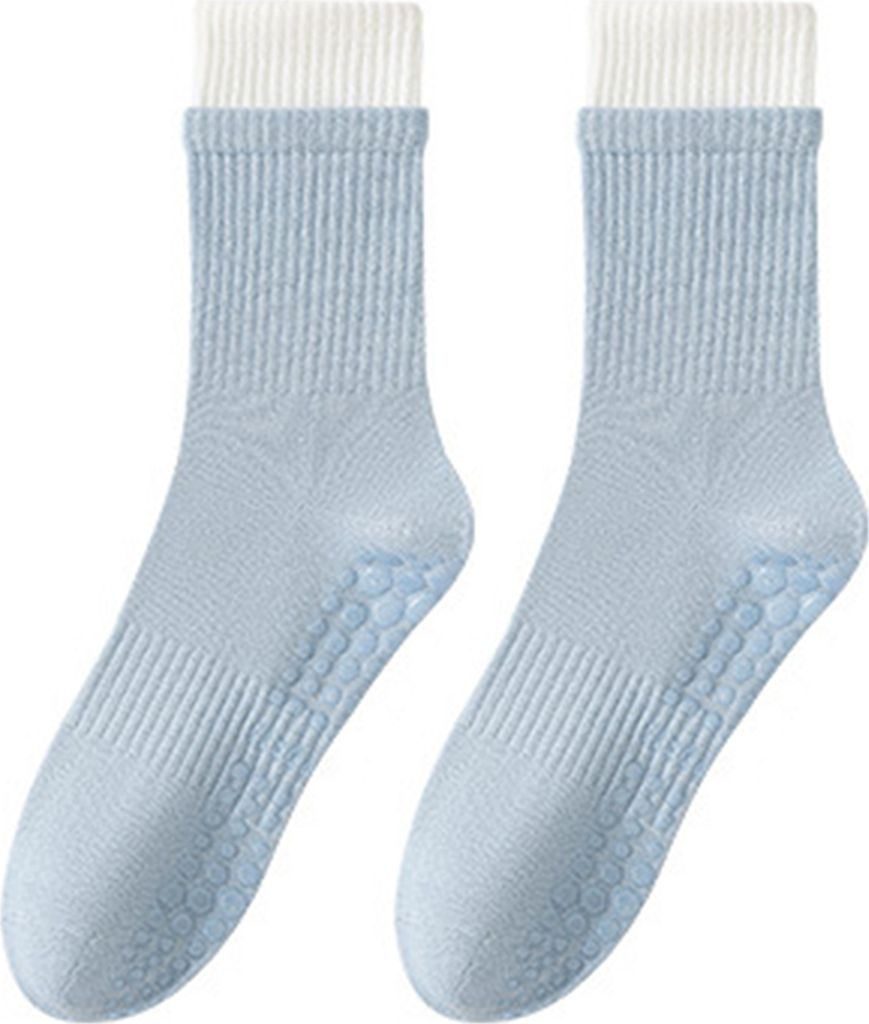 1 Paar Yoga-Socken mit rutschfester Greifer, atmungsaktiv, feuchtigkeitsableitend, für Ballett, Tanz, Fitness, Pilates, Sport, Fitnessstudio, Spor...