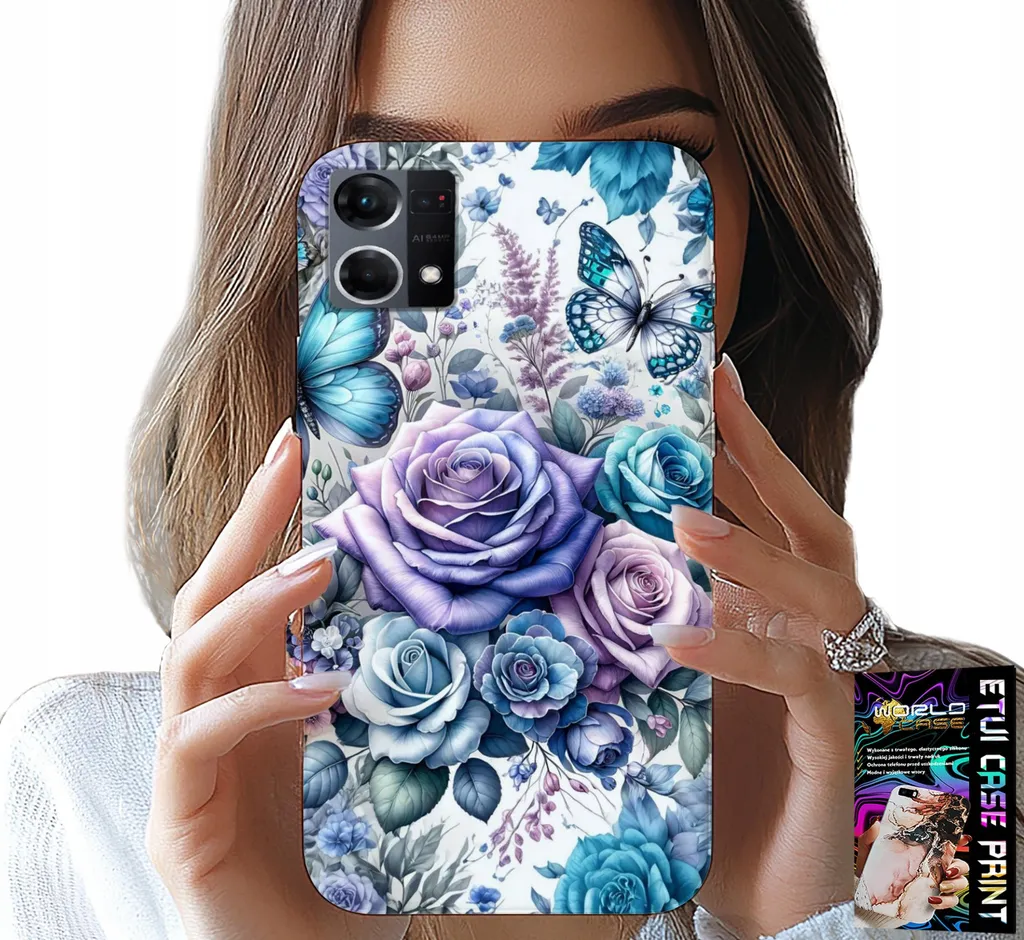 Un Giardino per il tuo Oppo Reno7 4G: Cover Fiori + Vetro Sicuro