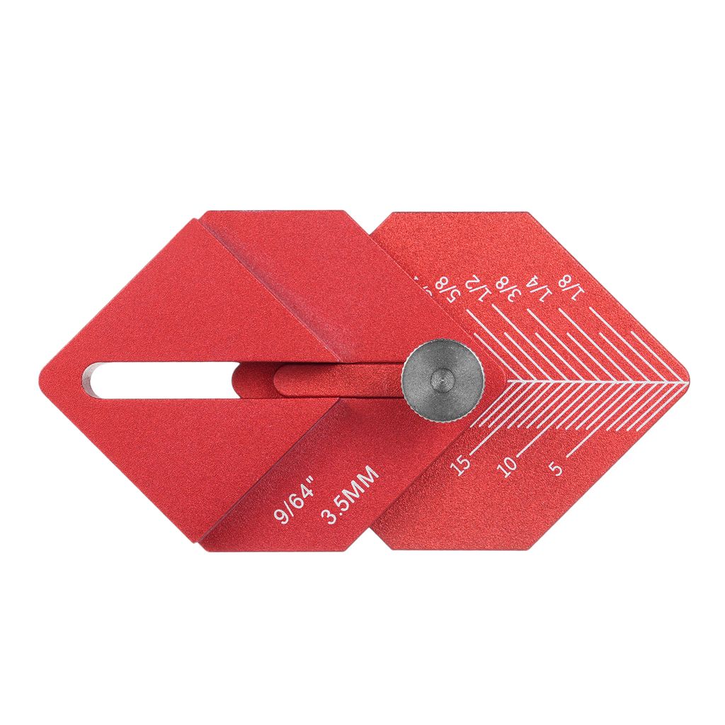 Holzbearbeitungs-Messlineal Trim Zimmereiwerkzeuge Endbearbeitung Multitool zum Messen und Markieren kurzer Versaetze, CNC-gefraestes Markierungsli...