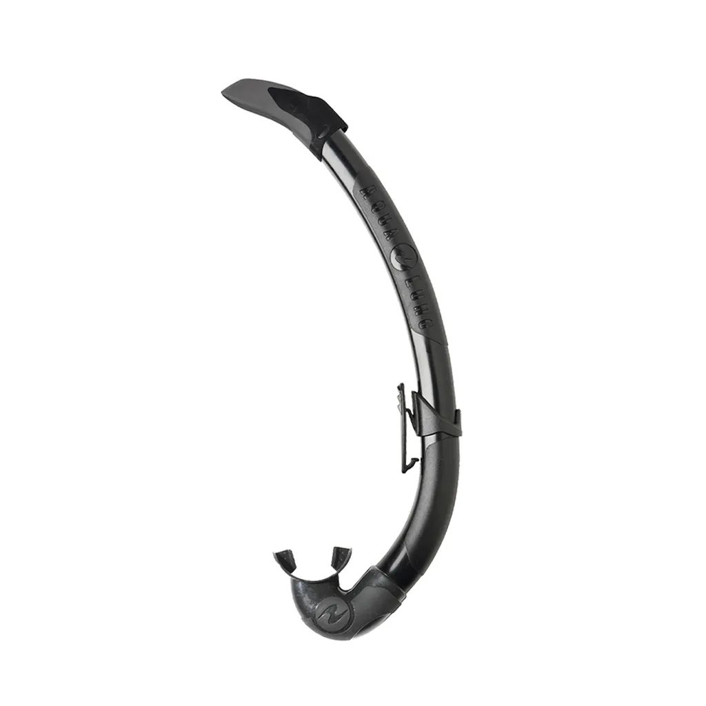 Tuba anti-blocage AquaLung Aquilon noir sans valve pour la mer