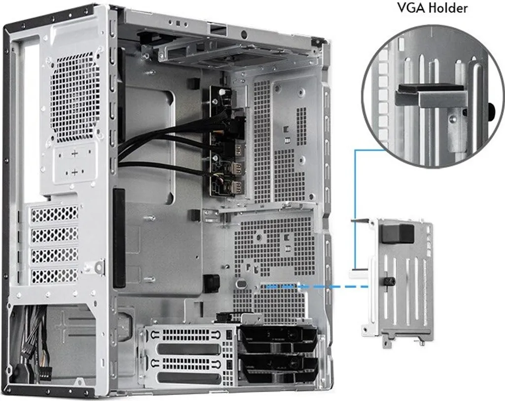 Case PC Compatto Chieftec UNI BS-20B-OP per Home Office e Media Center - 5