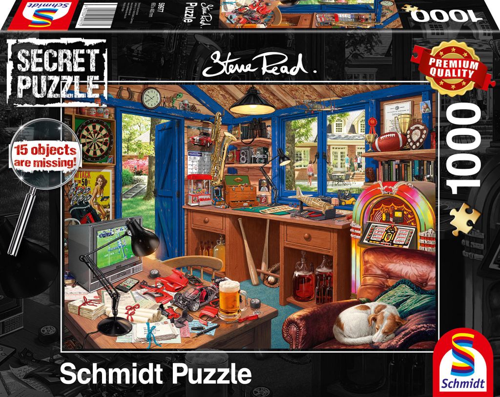 Steve Read: Secret Puzzle - Vaters Werkstatt (1000 Teile)