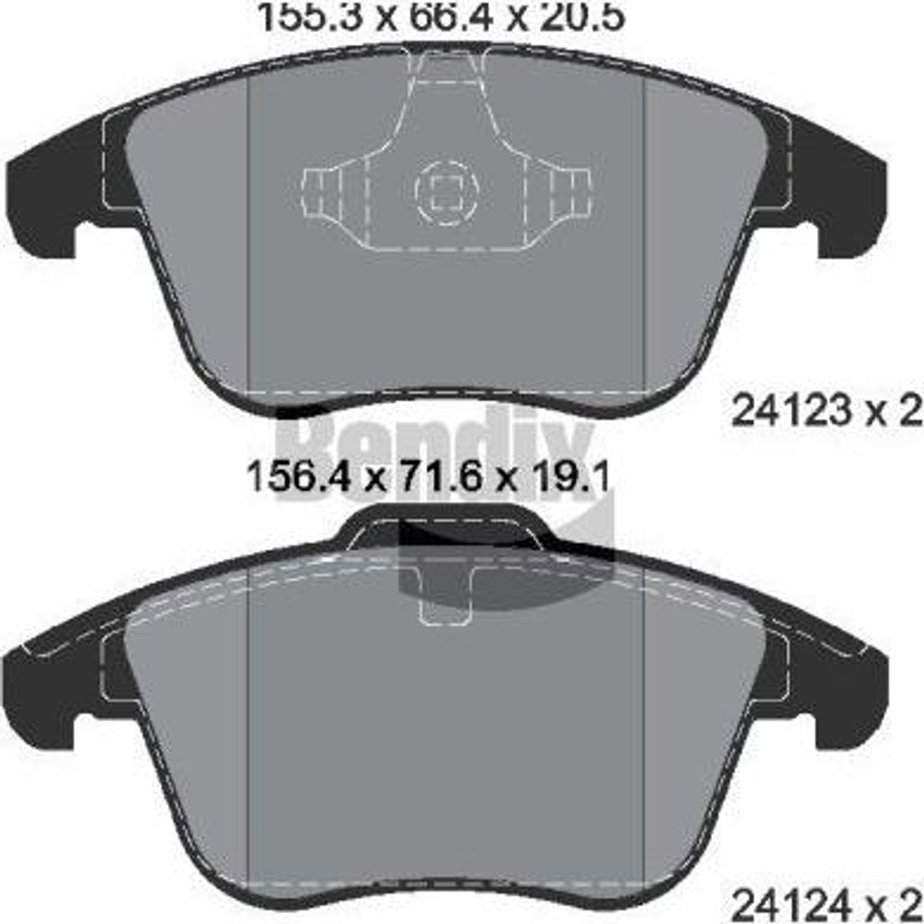 BENDIX Braking BPD1093 Bremsbelagsatz, Scheibenbremse OE 1379971 kompatibel mit Galaxy, Mondeo, S-Max, Freelander, S60, S80, V60, V70, XC70