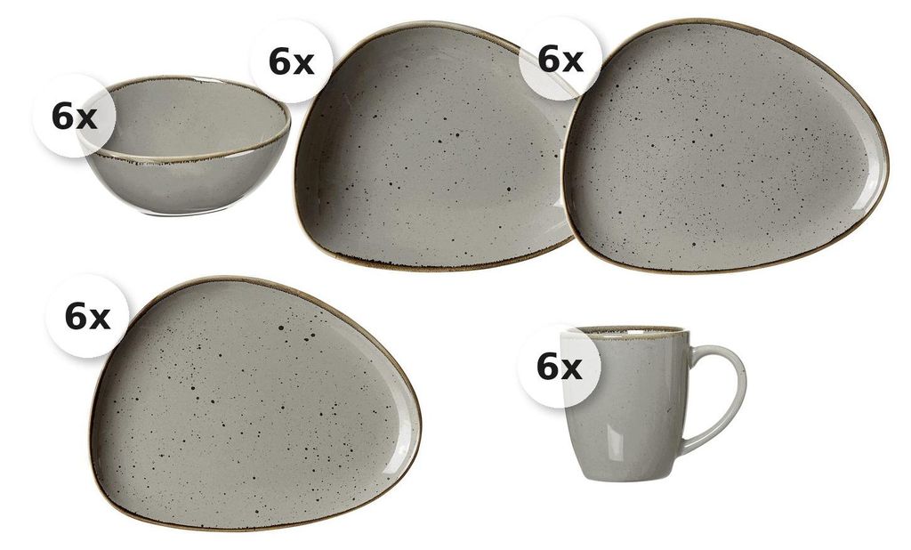 Kombiservice 30 tlg. Taste taupe Produktbild 