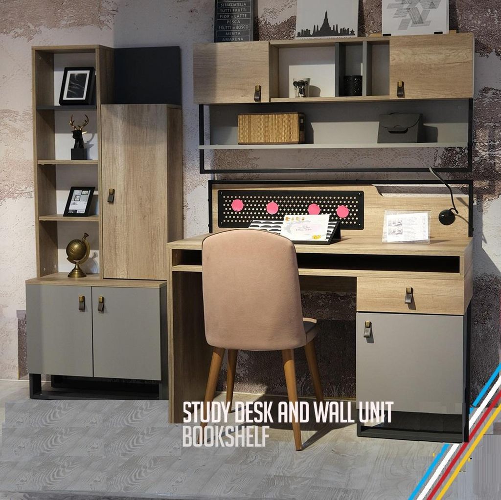 Schreibtisch Braun Tisch Schlafzimmer Jugendzimmer Holz Möbel 131x63x109cm