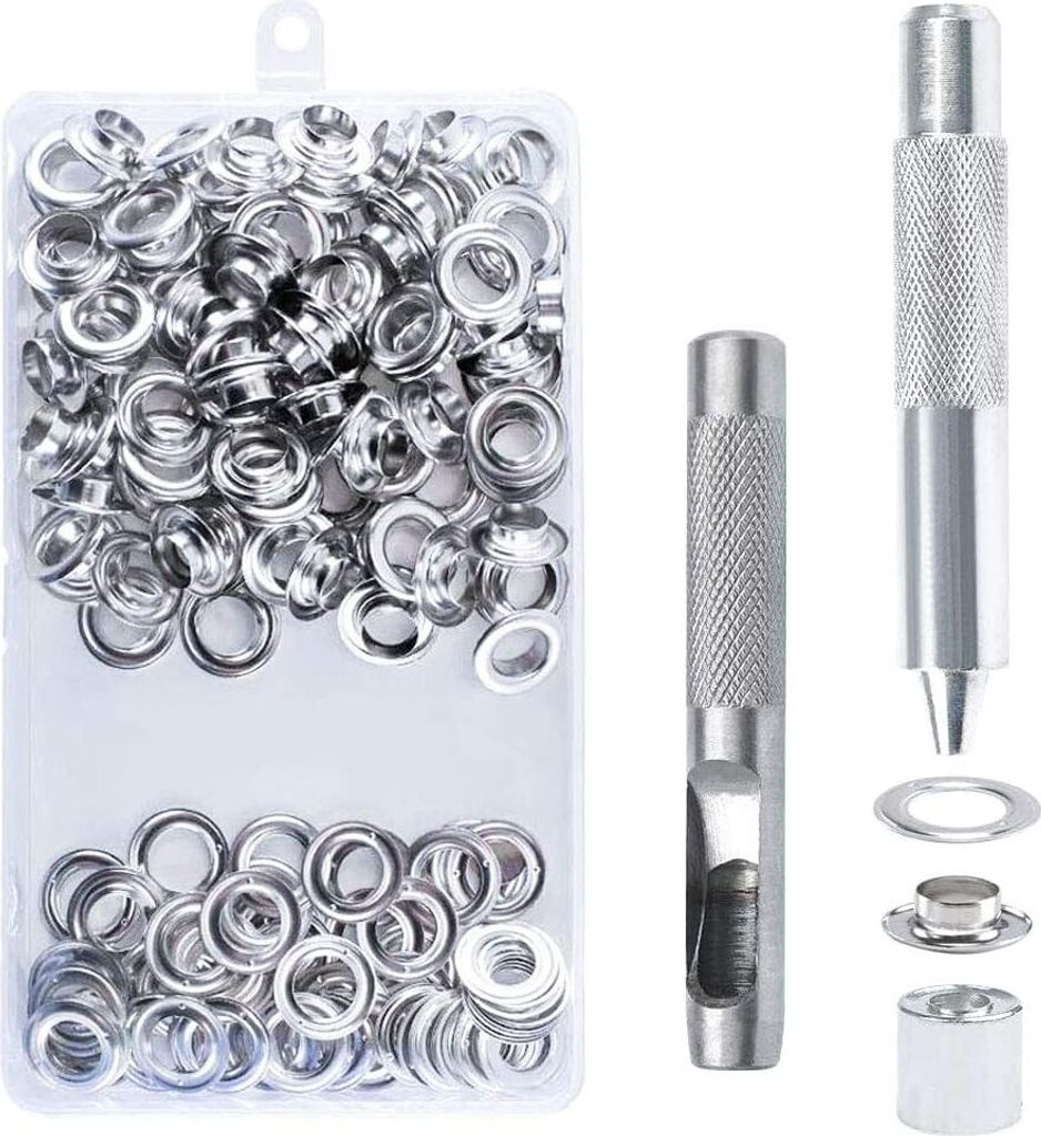 100-teiliges Ösen-Set, 14 mm, Ösen-Set, Ösen-Werkzeuge, Produktbild 