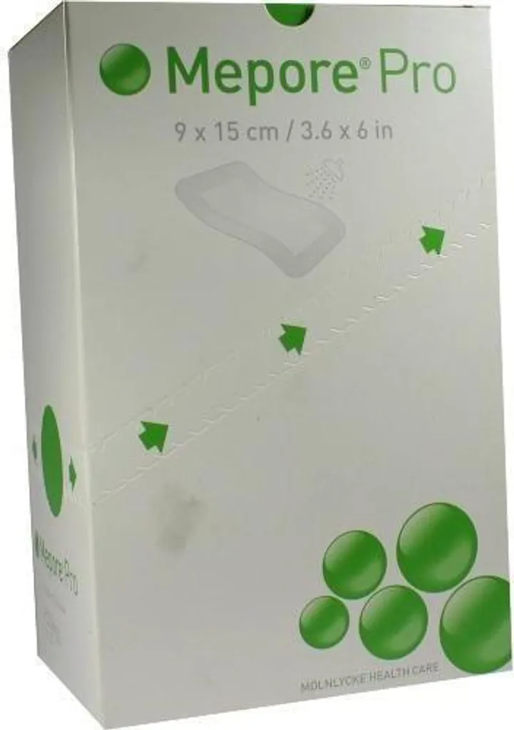 Pansement Mepore Pro 9x15 cm Stérile pour Soins de Plaies et Sutures