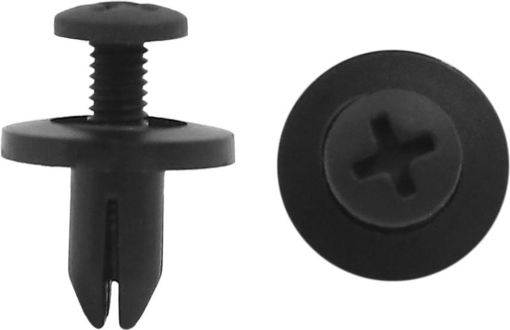 30x 6mm Bohrung Durchmesser Plastik Push Nieten Trim Clip für Auto Halter de