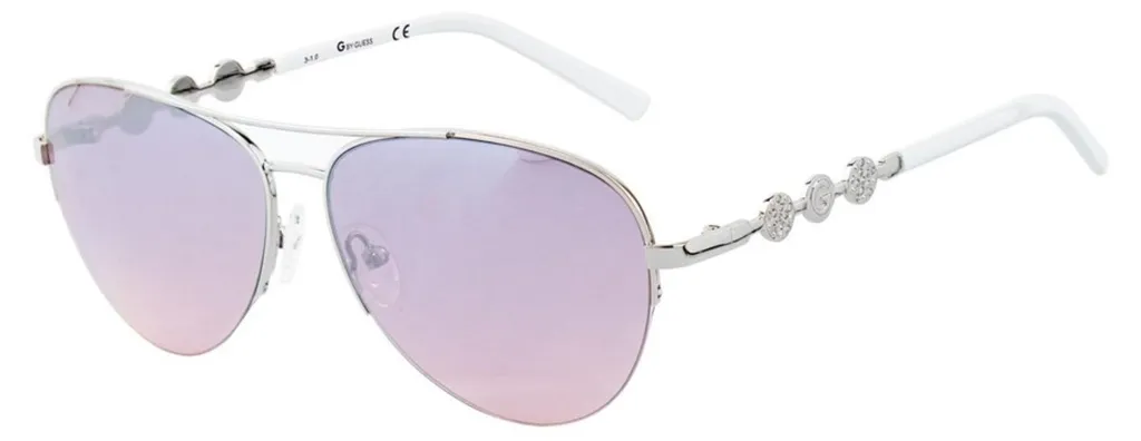 Lunettes Guess GG1199S10U : Solaire Homme Forme Carrée en Acier Gris