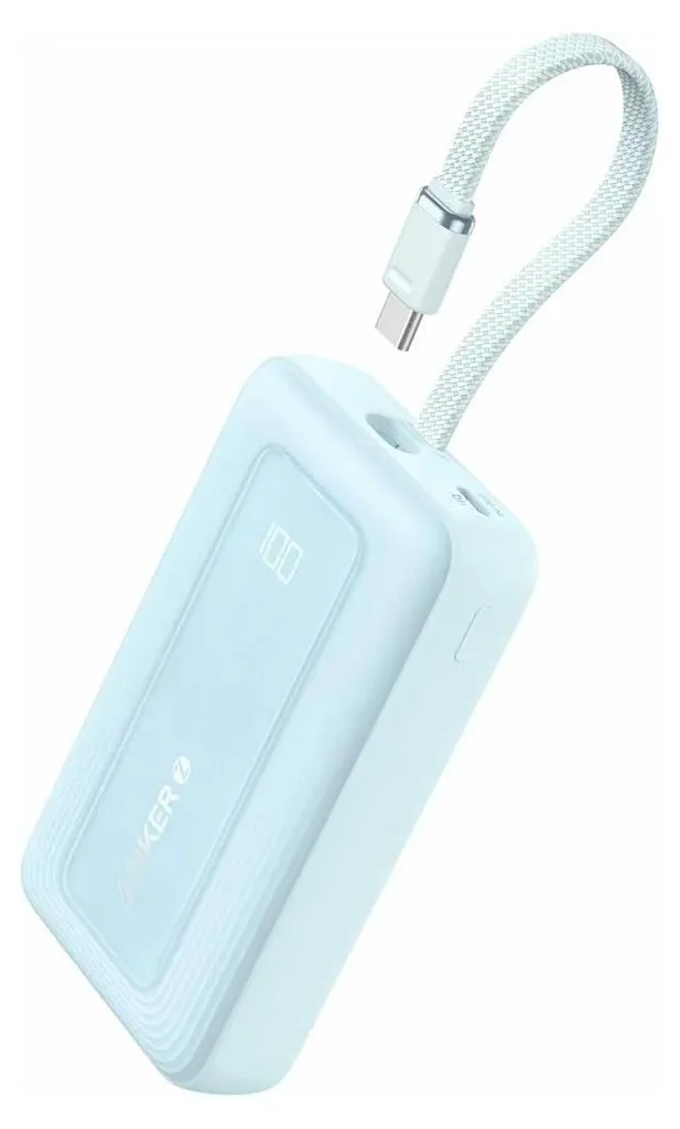 Chargeur portable USB-C de 10000 mAh Anker 30W haute vitesse bleu