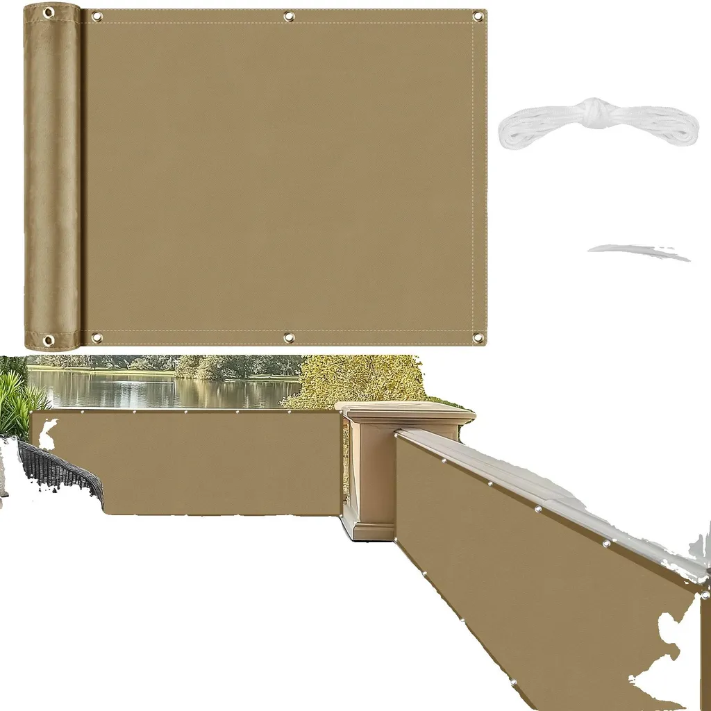 Protection balcon 0,9x5m Oxford pour intimité terrasse et brise-vent jardin