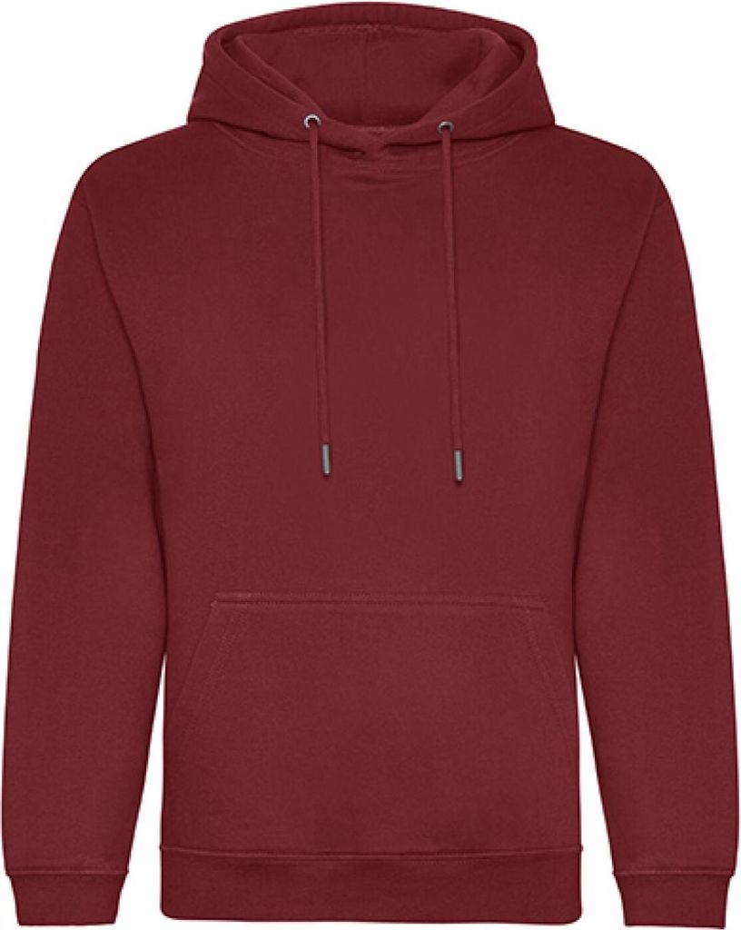 Just Hoods JH201 | Sweat, Organic Hoodie, Baumwolle - Farbe: Burgundy - Größe: 3XL