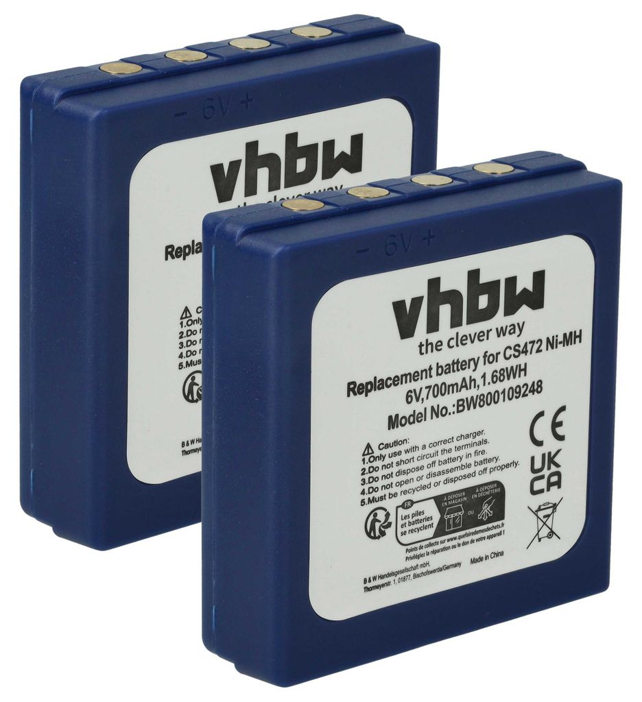 vhbw 2x Akku Ersatz für HBC BA222060, BA222061, BA203060, Produktbild 