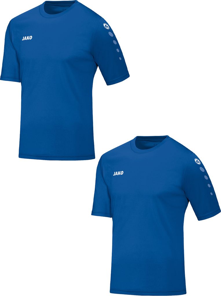 JAKO Trikot 2er-Set Kurzarm Rundhals Moderne Uni-Optik Größe: 140