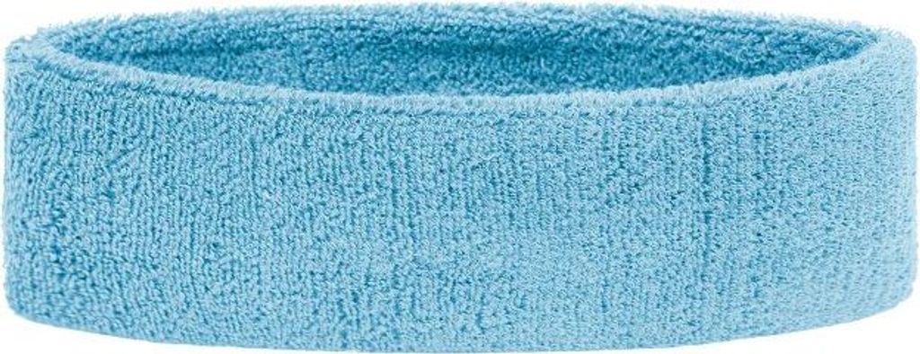 Frottee Stirnband für Sport und Freizeit light-blue, Gr. one size