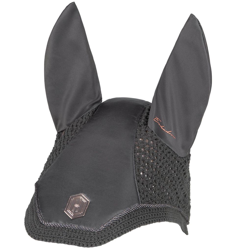 Eskadron HERITAGE Fliegenhauben ARTWORK SPORT mit Polyester Kordel Größe - Warmblut Farbe - basaltgrey