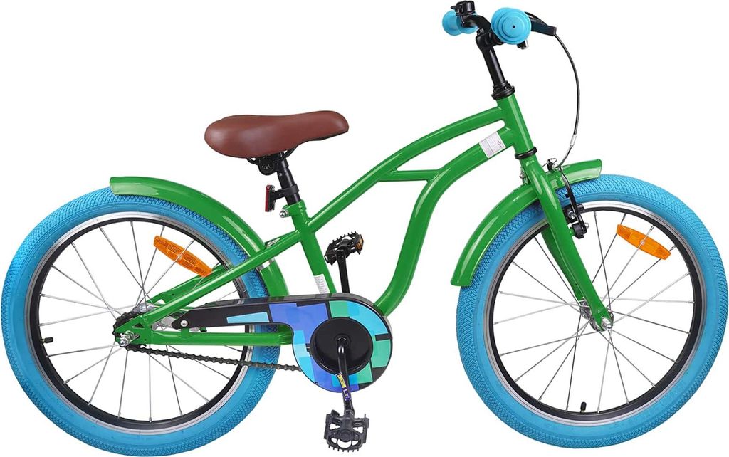 Kinderfahrrad 20 Zoll für 6-11 Jahre alt Grün