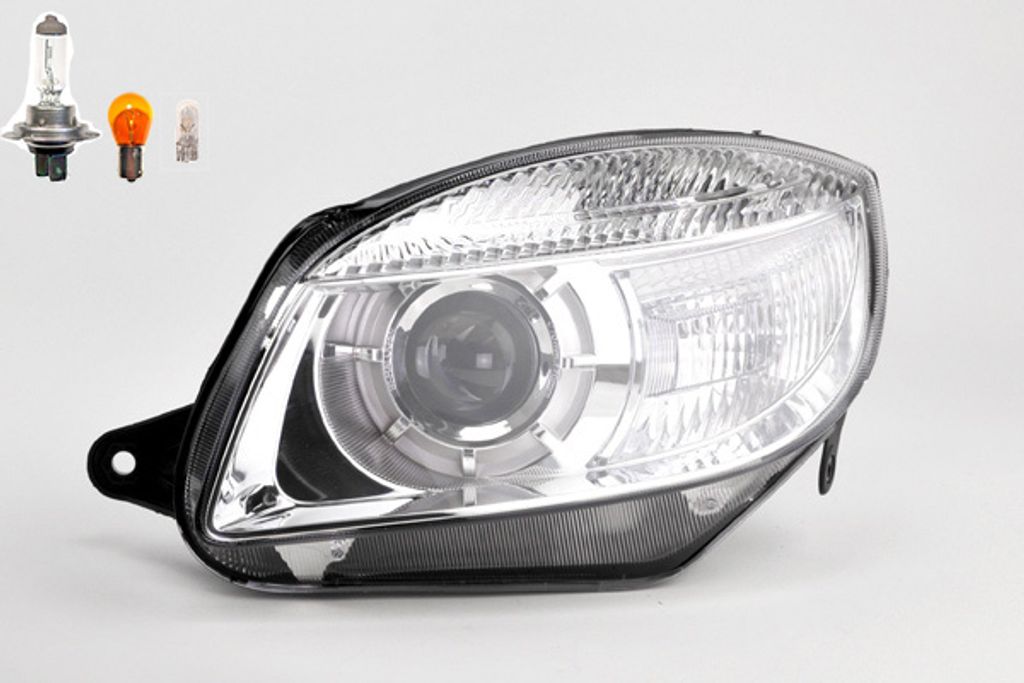 Johns, Scheinwerfer Halogen kompatibel zu Skoda Roomster Praktik 06-10 li. Leuchtmittel 5J1941017A