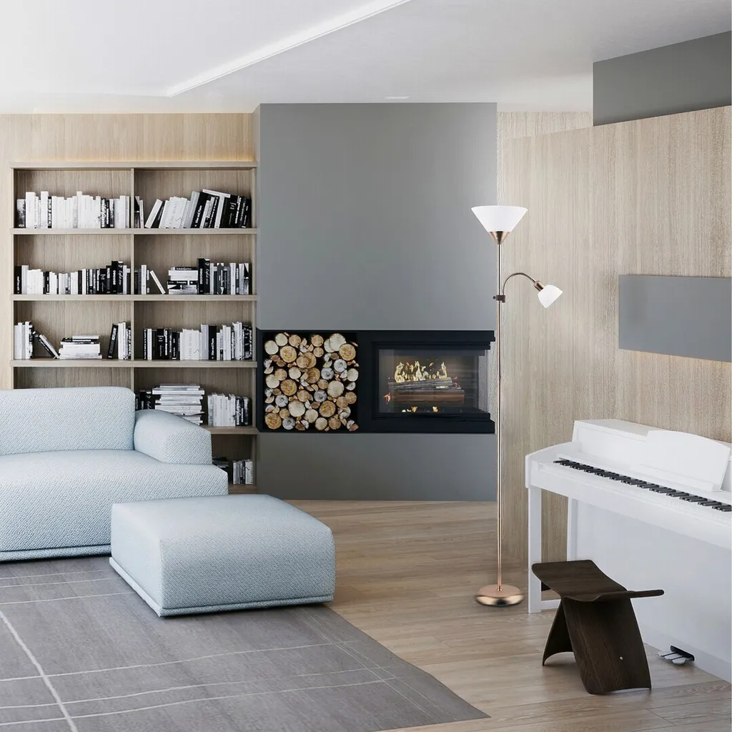 Lampadaire Double Éclairage E27 et E14 Action 4065 Rabalux Pratique