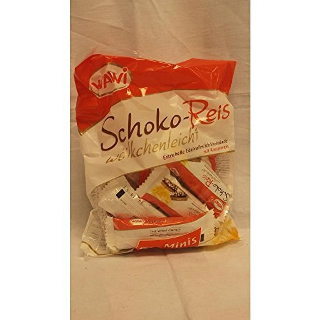 Wawi Riz au chocolat léger, petites barres en sachet 200g Image du produit 