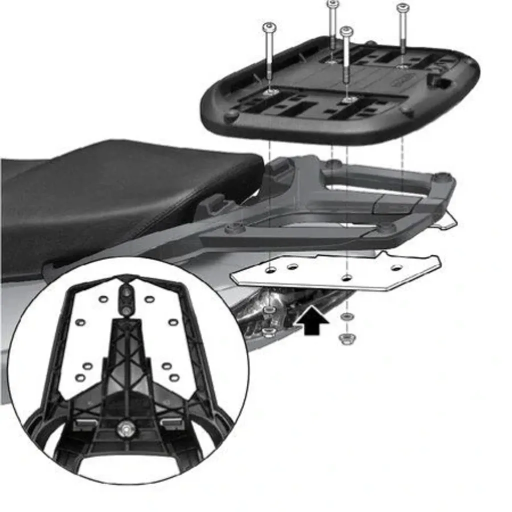 Supporto Top Case SHAD A0SP10ST Aprilia Sportcity Cube (tutte le cilindrate)