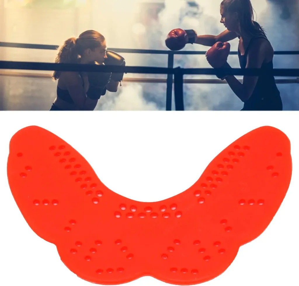 Protège-dents de boxe rouge anti-choc et thermoformable sans douleur