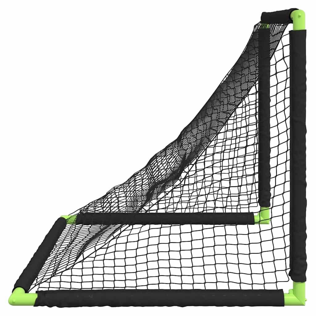 Umbro Lot De 2 Buts De Foot Pliables – 90x59x61 Cm, Plastique Noir/jaune, Crochets D'ancrage – Intérieur/extérieur, Enfants/adultes
