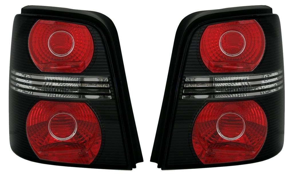 Für VW Touran 1T 2003-2010 Rückleuchten Heckleuchten Cross Schwarz Links Rechts in der Farbe Schwarz von AD TUNING GmbH & Co. KG