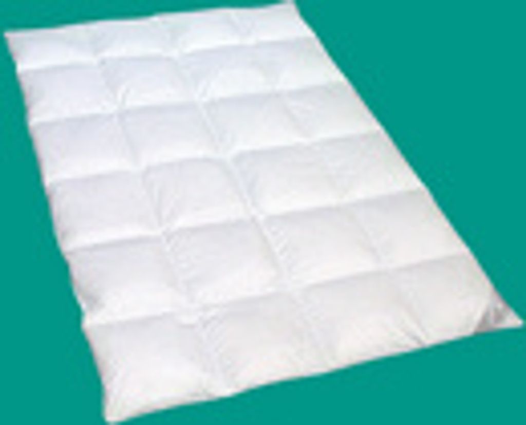 Winter Daunenbettdecke 155x220 100 % Daunen Kassettenbett 4x6 Komfortgröße