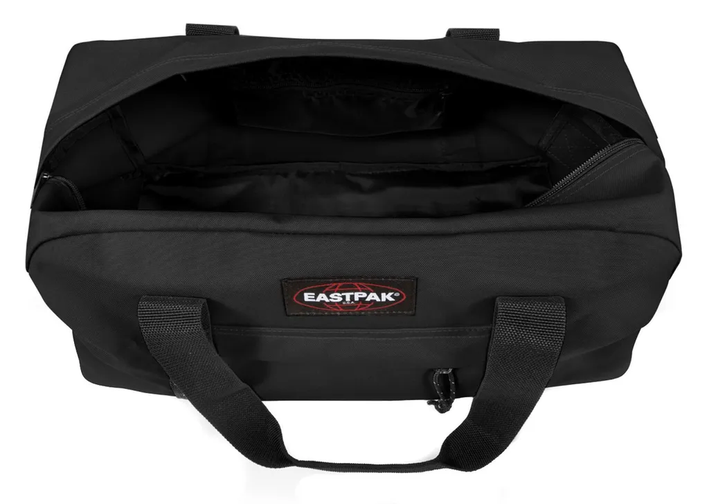 Sac de Sport Eastpak Compact Noir - Sac Polochon Souple avec Bandoulière