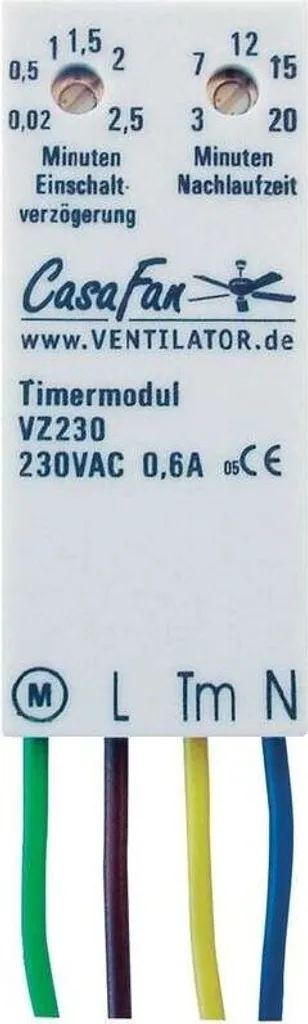 Module temporisé CasaFan VZ 230 avec délai d'arrêt pour aérateur