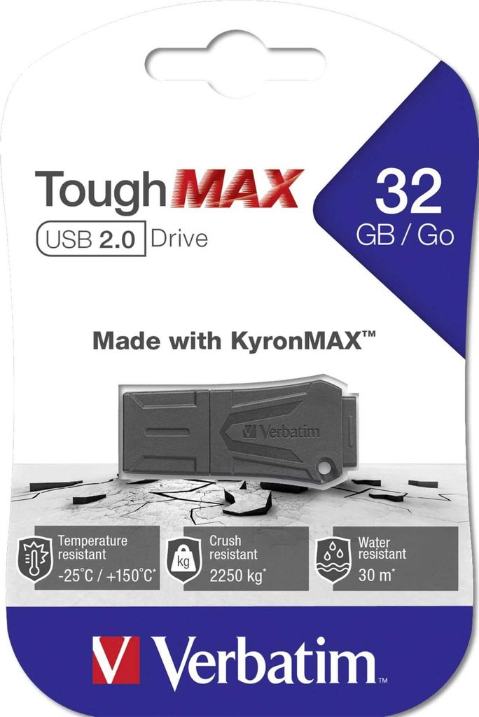 Verbatim ToughMAX - Clé USB à mémoire flash - 32 Go - USB Image du produit 
