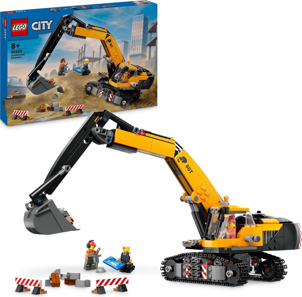LEGO City Raupenbagger, Spielzeugbagger für Kinder ab 8 Produktbild