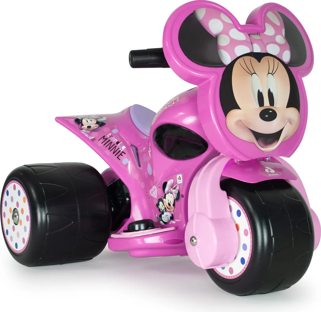 Moto 3 Roues Électrique Rose Minnie : Équilibre et Sécurité pour Bébé
