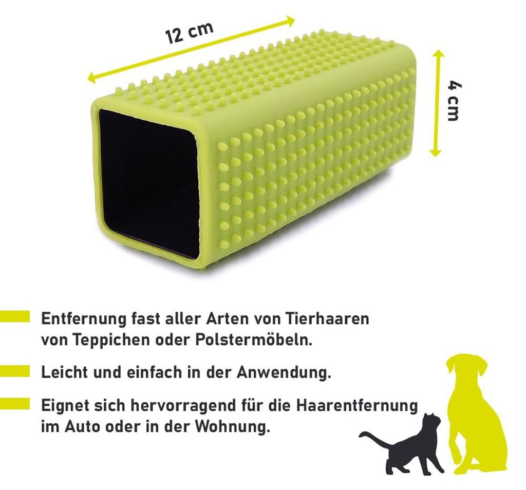 Happy Pet Groom Tierhaar-Radiergummi, langlebig, für Hunde und Katzen, leicht zu reinigen