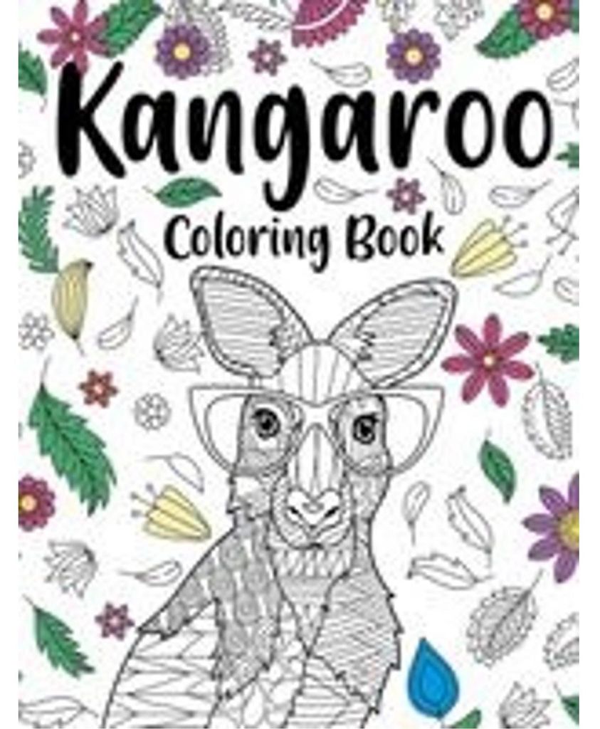 Kangaroo Malbuch für Erwachsene: Australische Tiere, Mandala & Zentangle-Muster mit Zitaten zum Entspannen