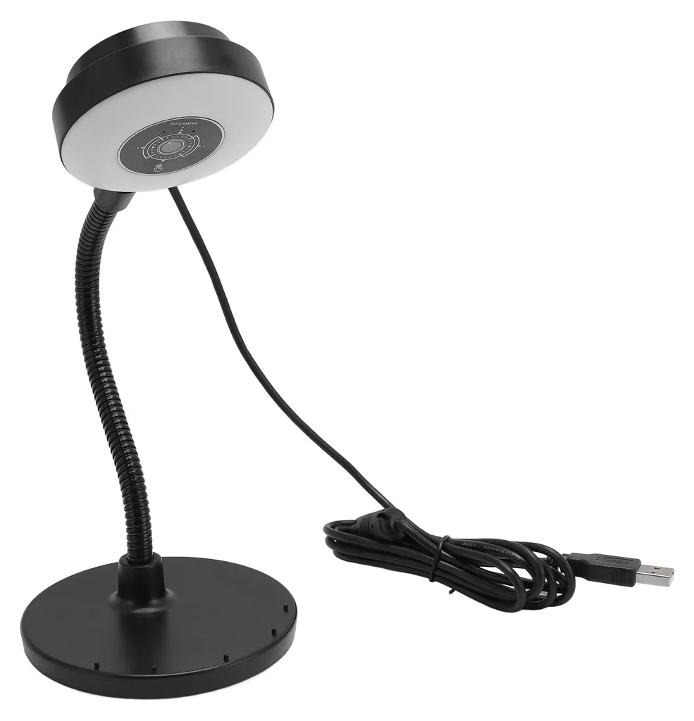 Webcam 8 Mpx Autofocus avec éclairage LED et support télescopique
