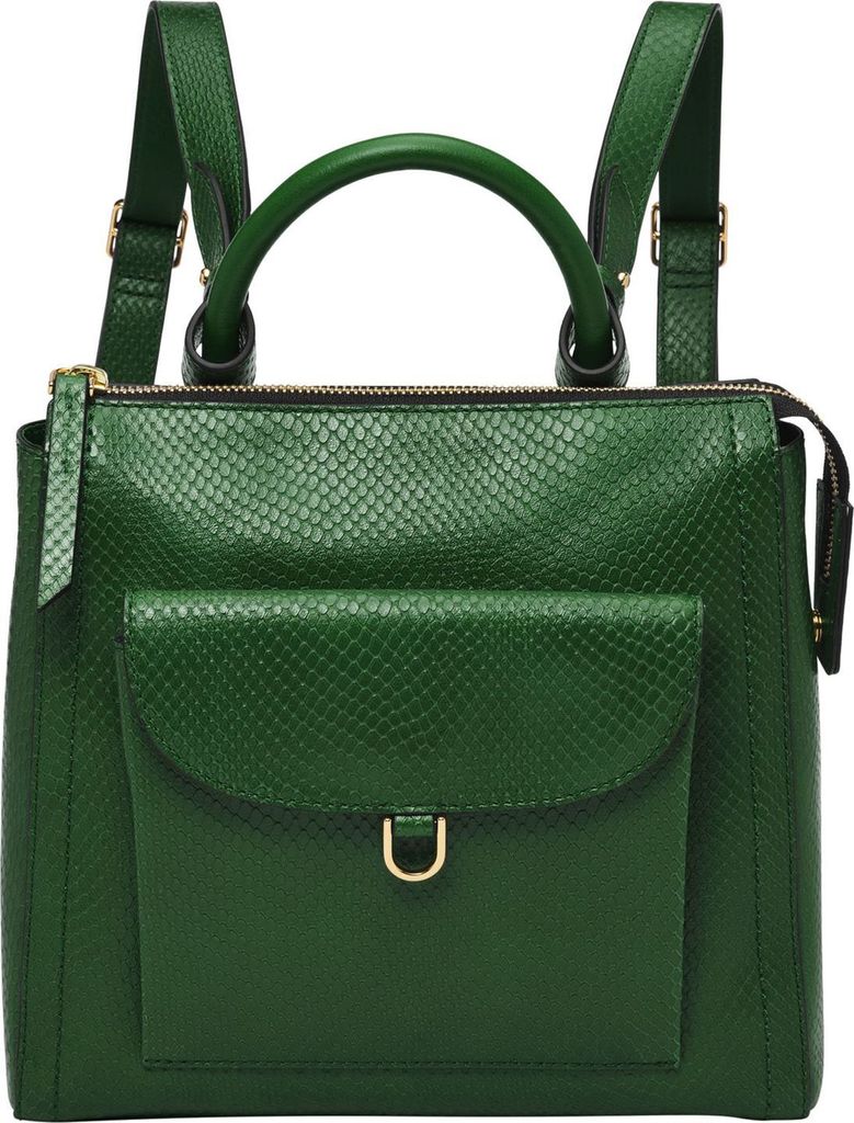 FOSSIL Freizeitrucksack Schultertasche Parker Mini Backpack Medium Green grün