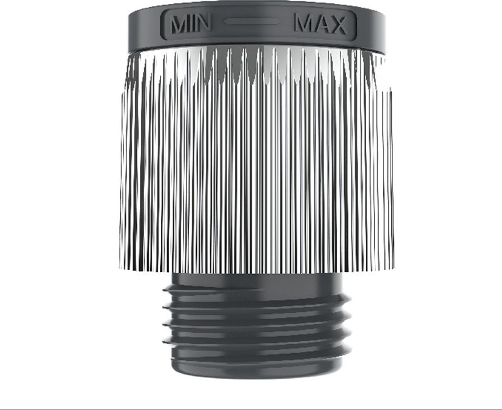 INF Wasserflussregler für Duschkopf, Duschabsperrventil mit Daumenbedienung