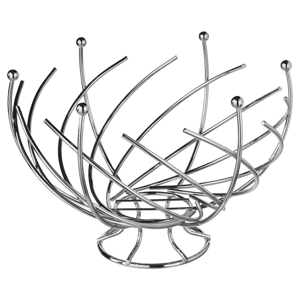 Spiralförmiger Obstkorb aus Metall