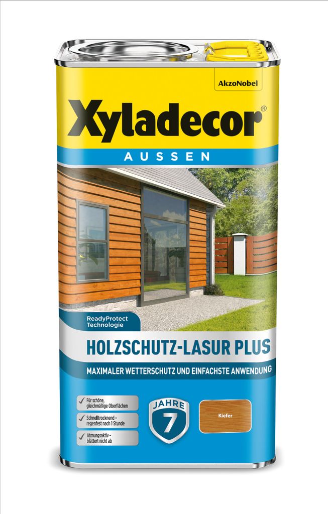 Xyladecor Holzschutz-Lasur Plus, Kiefer, 4L